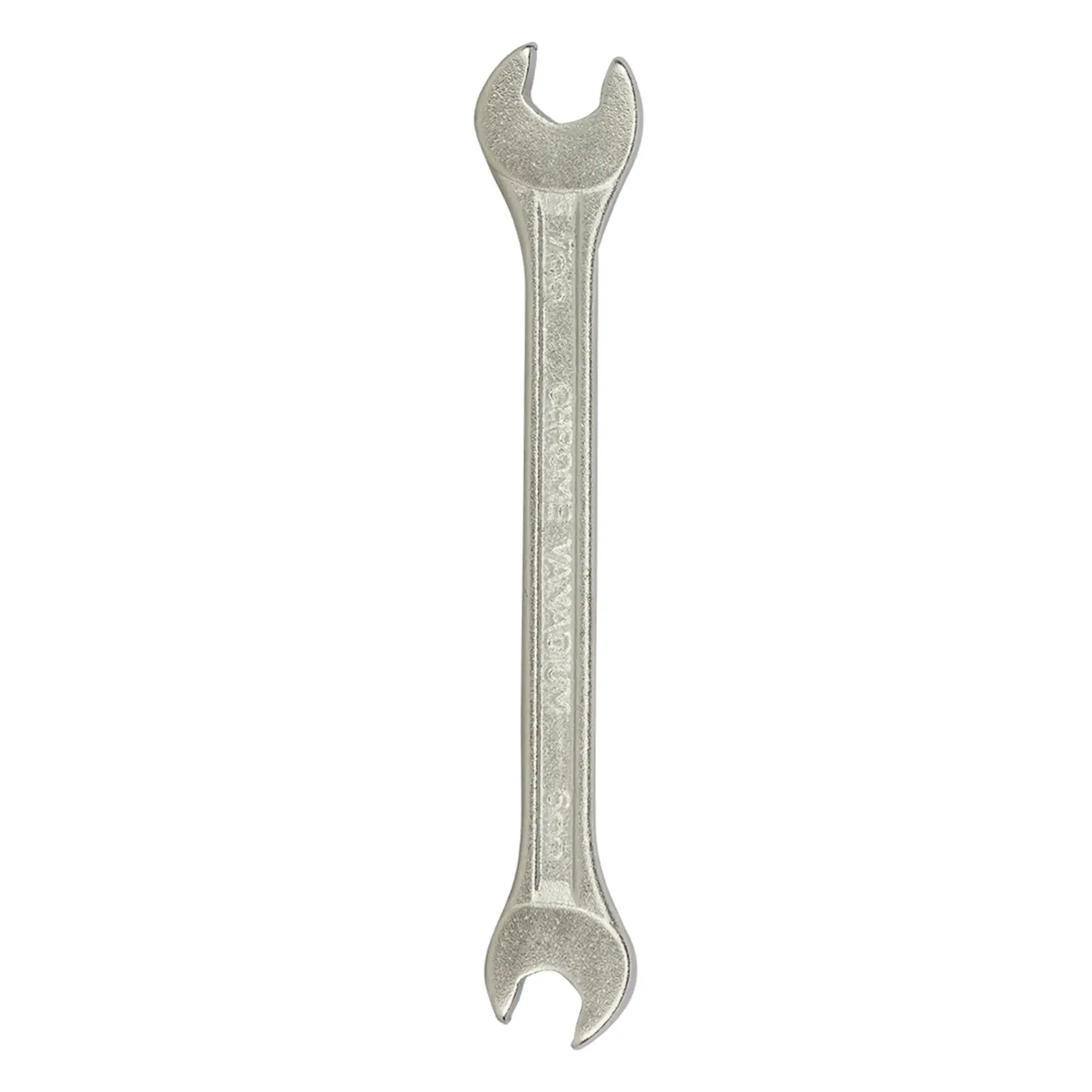 STANLEY 70-366E double open-end wrench, silver, tool category, top view on white background.