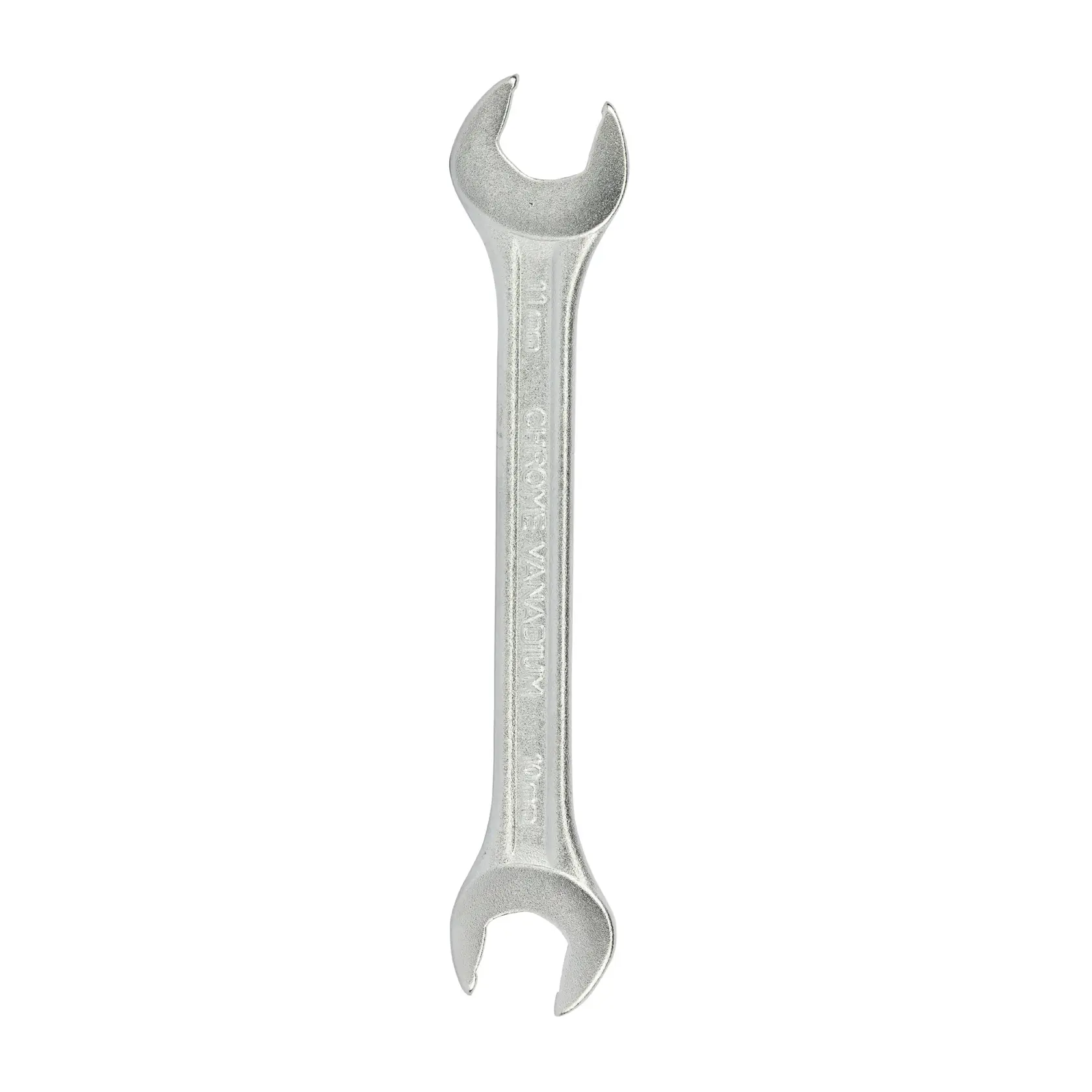 STANLEY 70-368E double open end wrench, silver, top view, hand tool.