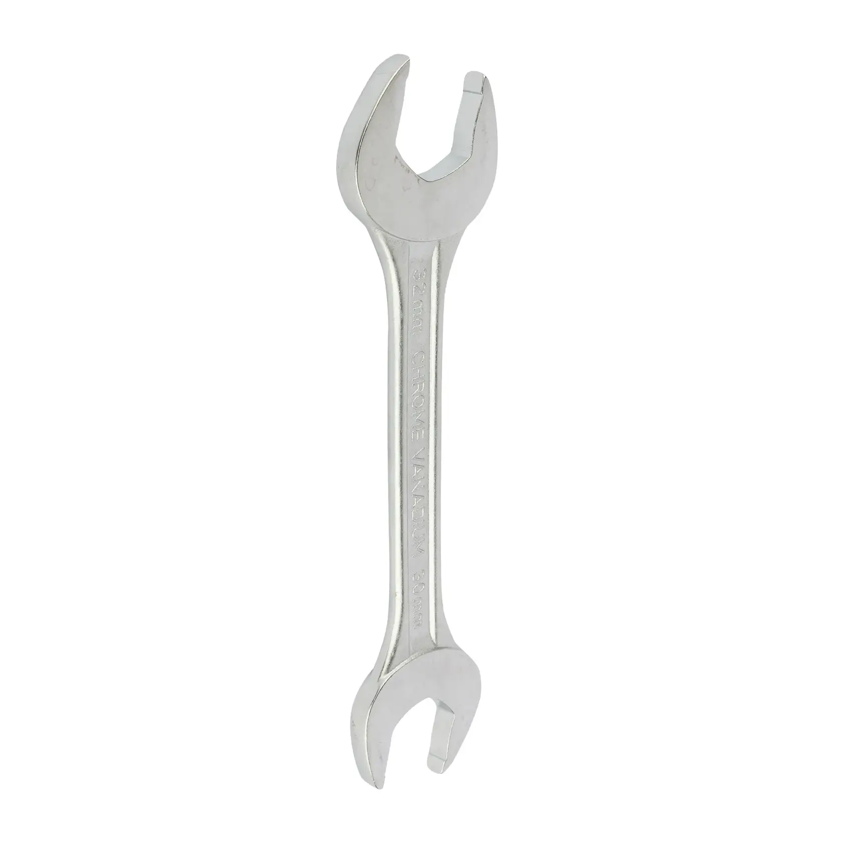 STANLEY 70-377E open-end wrench, silver, front angle, hand tool photography
