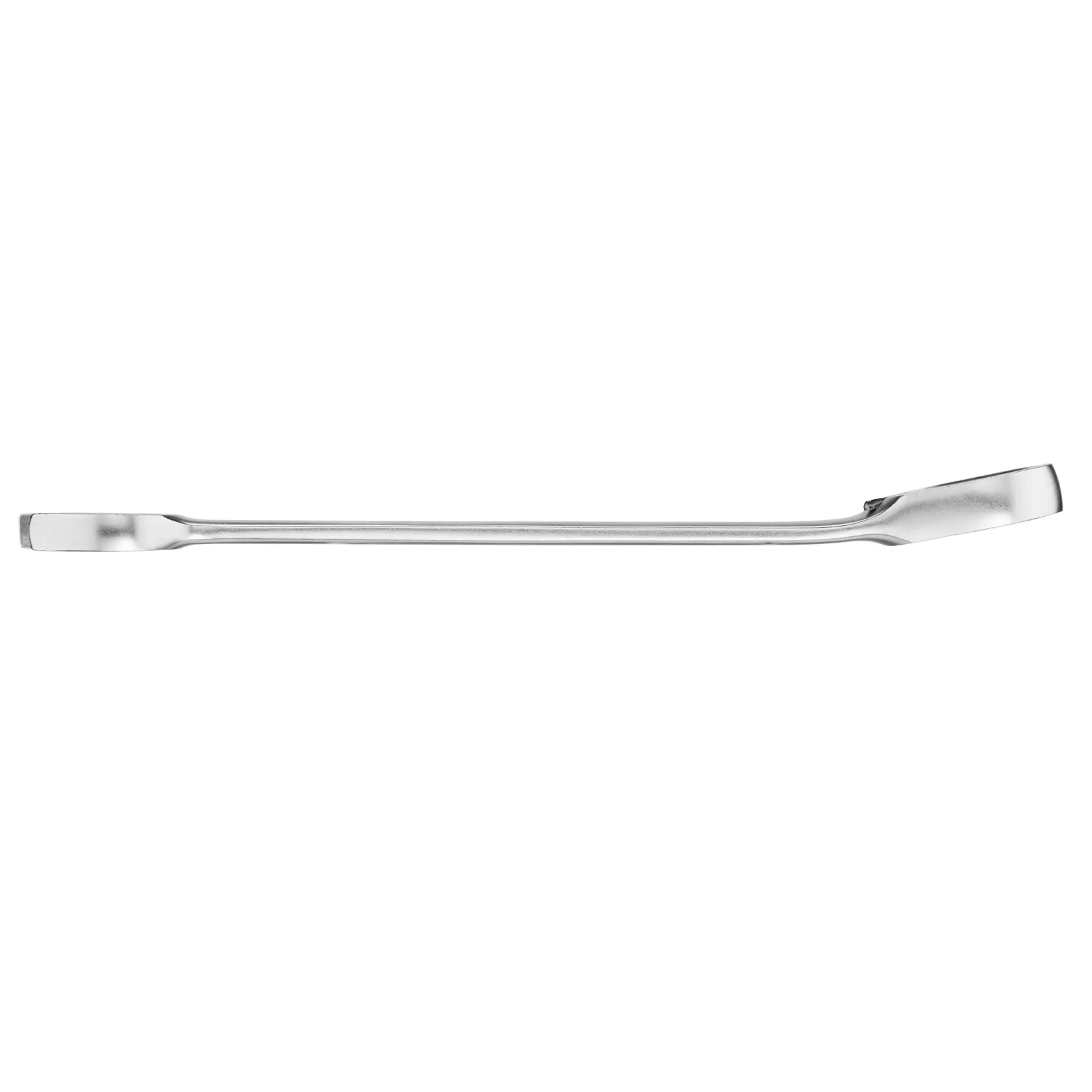 STANLEY FMMT13095-0 steel pry bar, side angle, silver, hand tool category, photography on white background.
