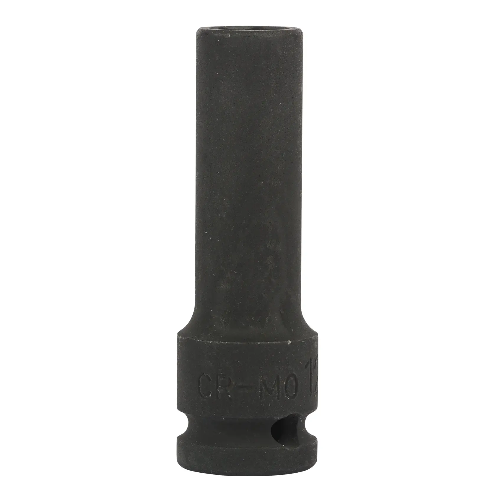 STANLEY STMT91379-8B black deep impact socket, front angle, tool photography