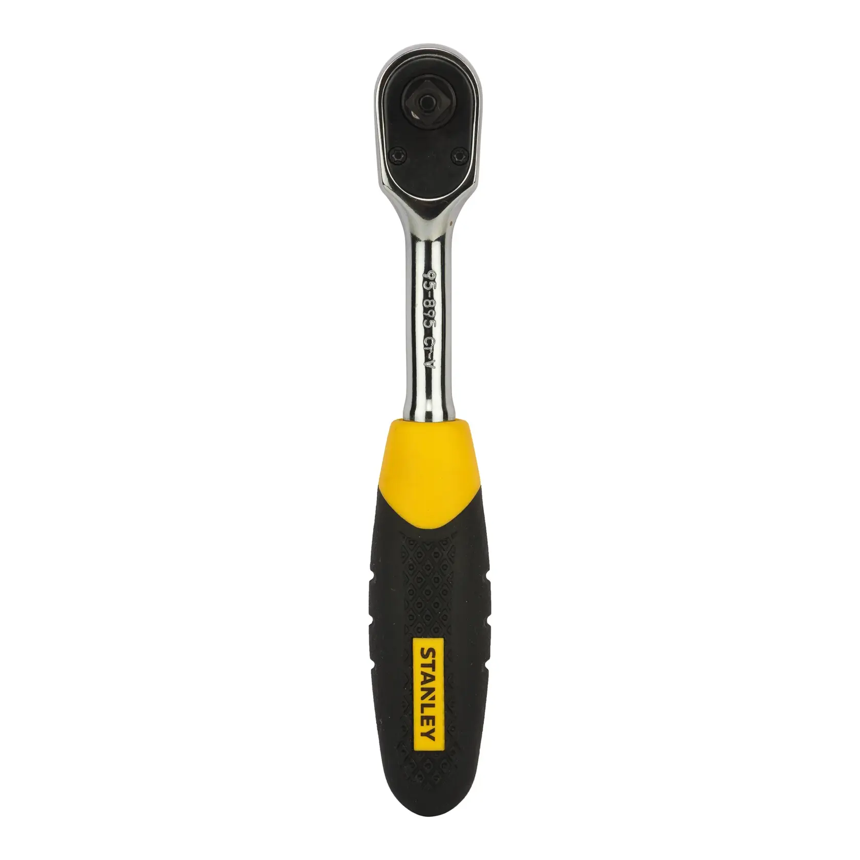 STANLEY ratchet handle for photography, SKUs STMT95895-8B, STMT95895-8B-12, STMT95895, black/yellow.